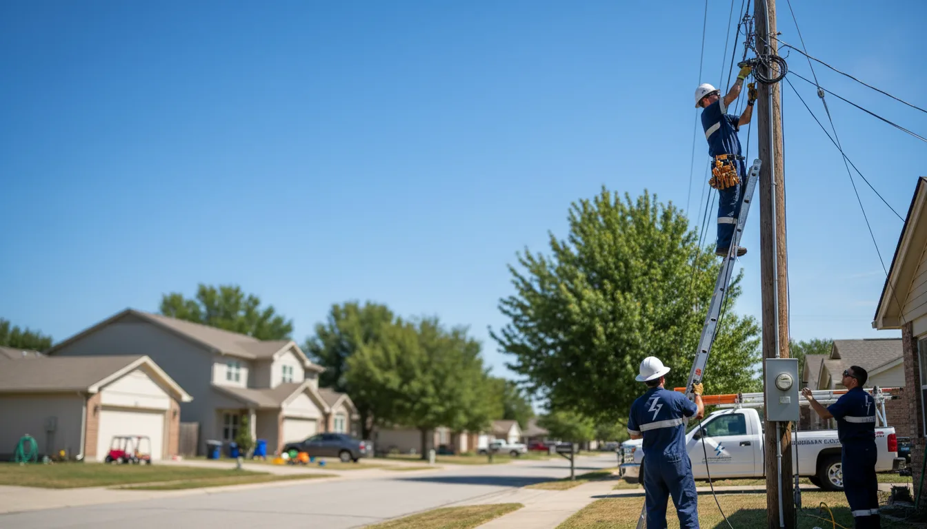 Residential electrician providing installation services in Carrollton, TX